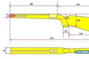 Drawings of a wooden crossbow or how to make a do-it-yourself crossbow out of wood