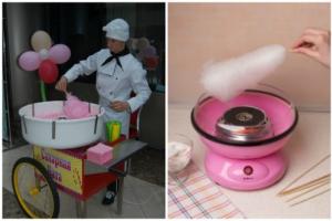 Making cotton candy at home: step by step instructions