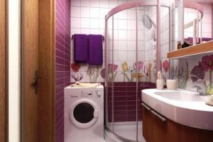 샤워 시설을 갖춘 작은 욕실을 위한 디자인 옵션: 실용적인 옵션 사진 33장
